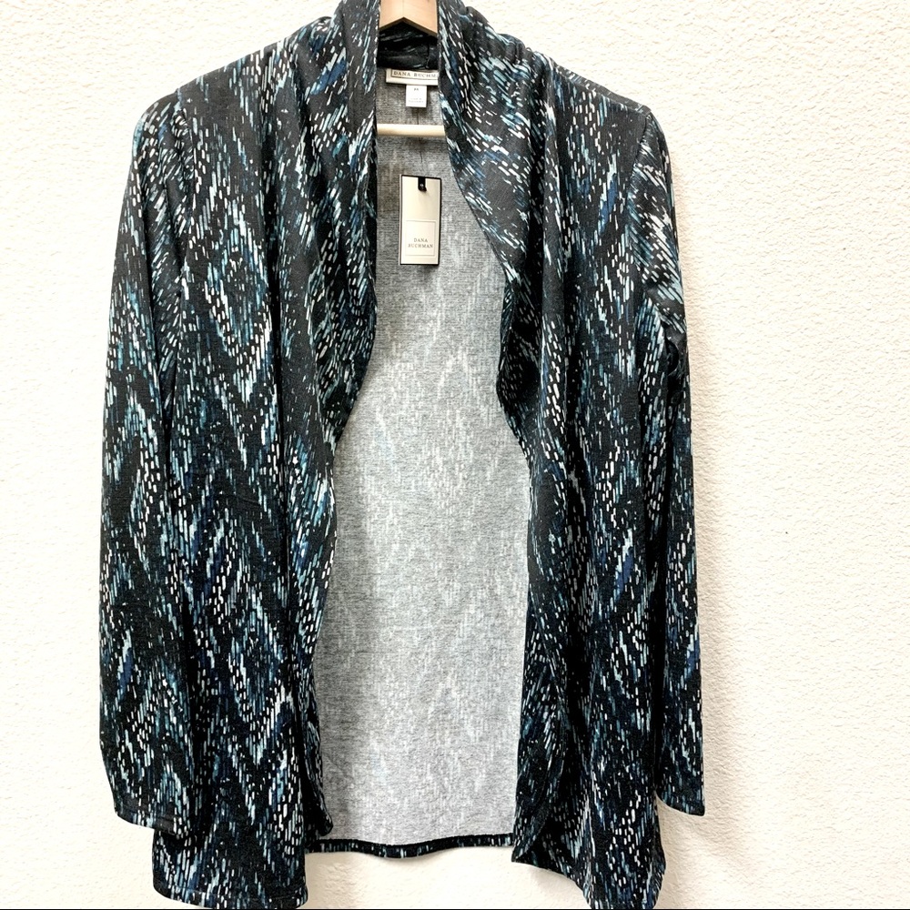 Dana Buchman women's cardigan sweater open front long sleeve size medium